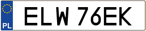 Trailer License Plate
